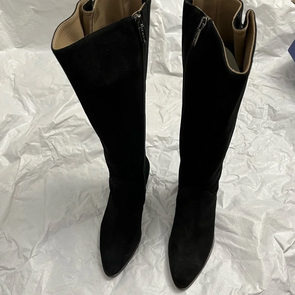 Italeau black Suede Waterproof boots Size 37.5. US 7